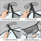 Transform Your Messy Car into a Spacious Oasis – The Ultimate Ceiling Cargo Net