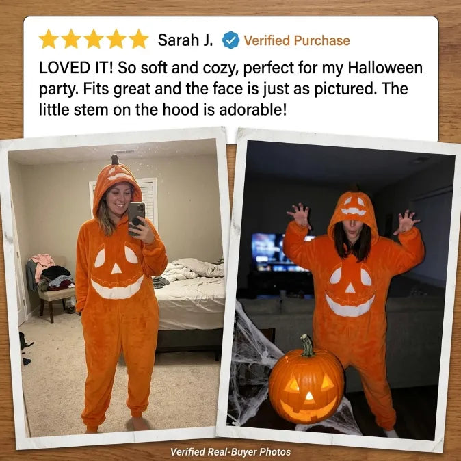 The Official Spooky Season Onesie | Ultra-Plush Pumpkin Loungewear