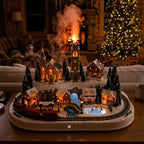 Volcano Flame Essential Oil Diffuser & Cool Mist Humidifier | Warm Ambient Flame Light