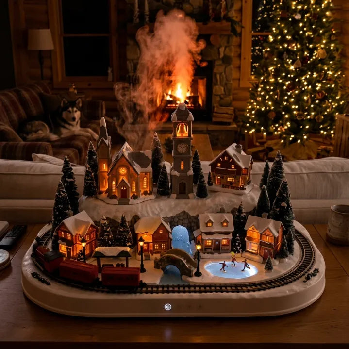 Volcano Flame Essential Oil Diffuser & Cool Mist Humidifier | Warm Ambient Flame Light