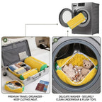 Premium Plush Microfiber Shoe Washing Bag – Shock-Absorbing, Noise-Reducing Laundry Protection for Sneakers & Washer