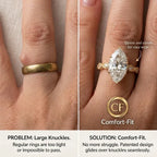 Timeless Marquise Cut Solitaire Ring | D/VVS1 Brilliant Diamond Elegance
