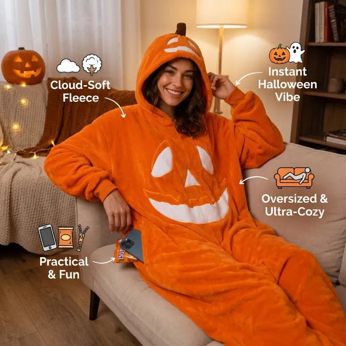 The Official Spooky Season Onesie | Ultra-Plush Pumpkin Loungewear