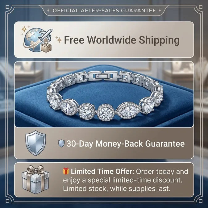 Brilliant Multi-Shape Diamond Simulant Tennis Bracelet -Last Day Sale-90% OFF🔥