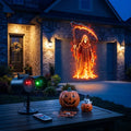 Dual-Lens Holographic Halloween Projector – 30-Second Plug & Play Ghost & Skull Light for Indoor & Outdoor Decor