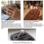 Exquisite Handcrafted Lotus VVS Moissanite Ring in 18K Gold Vermeil