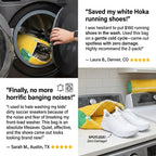 Premium Plush Microfiber Shoe Washing Bag – Shock-Absorbing, Noise-Reducing Laundry Protection for Sneakers & Washer