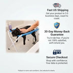 Foldable Pet Grooming & Bathing Stand – Portable Anti-Sway Bath Hammock Station with Harness for Cats & Small Dogs