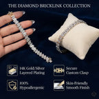 🔥 LAST DAY — 90% OFF 🔥D-Color Moissanite Tennis Bracelet – Brilliant Diamond-Like Sparkle, 14K Gold Plated & Hypoallergenic