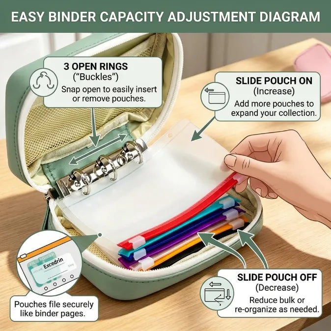 Waterproof Travel Pill & Vitamin Organizer Set --Your Daily Wellness Companion, Wherever Life Takes You