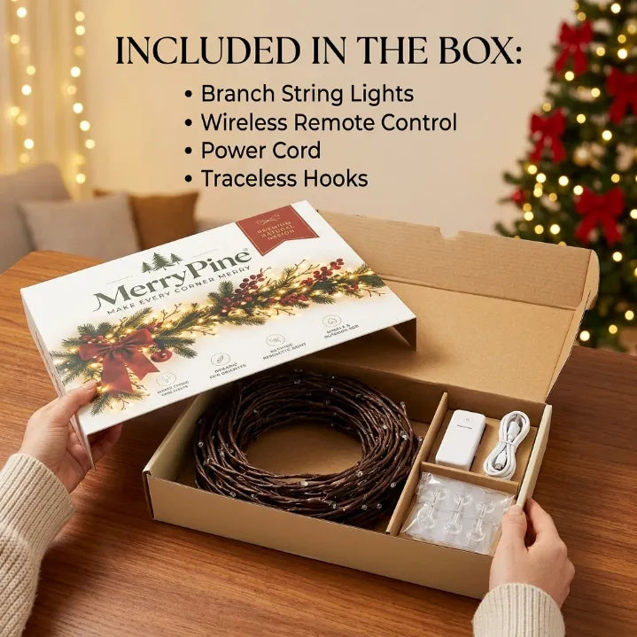 Lighted Willow Vine Wall Garland – Flexible 144 LED Tree Branch Lights with Remote & Timer for Cozy Room & Holiday Decor