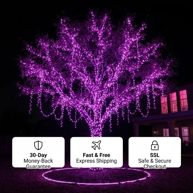 Ultra-Bright LED Waterfall Lights — Outdoor Cascading Hanging Fairy Lights with Remote-Last Day Sale-50% OFF🔥