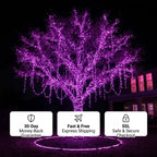 Ultra-Bright LED Waterfall Lights — Outdoor Cascading Hanging Fairy Lights with Remote-Last Day Sale-50% OFF🔥