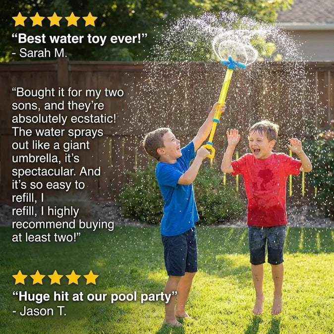 360° Tornado Splash Water Blaster - Capacity Quick-Reload Water Cannon for Summer Pool & Beach Battles
