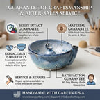 Vortex Self-Rinsing Ceramic Berry Bowl | 2-in-1 Fruit Washer & Serving Strainer