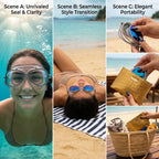 Polarized Aviator Swim Goggles – Anti-Fog, 100% Leak-Proof & Zero Eye Pressure