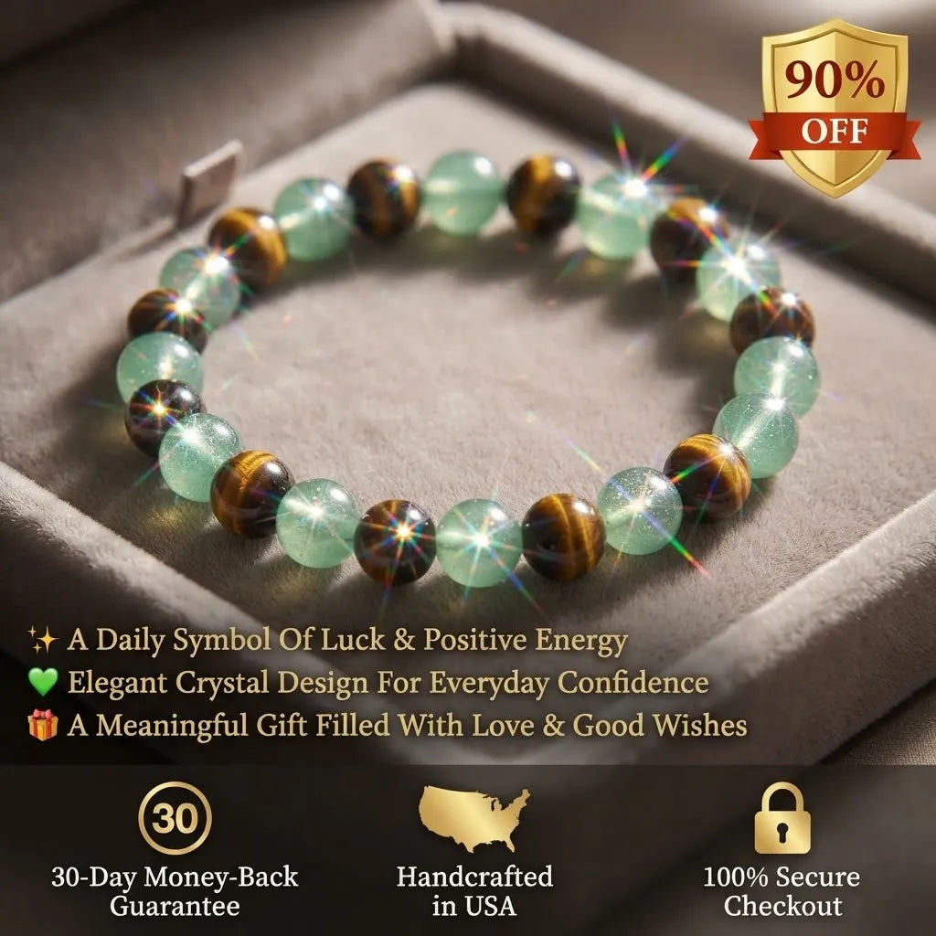 Lucky Aura Crystal Bracelet — A Beautiful Daily Reminder Of Confidence, Abundance & Positive Energy
