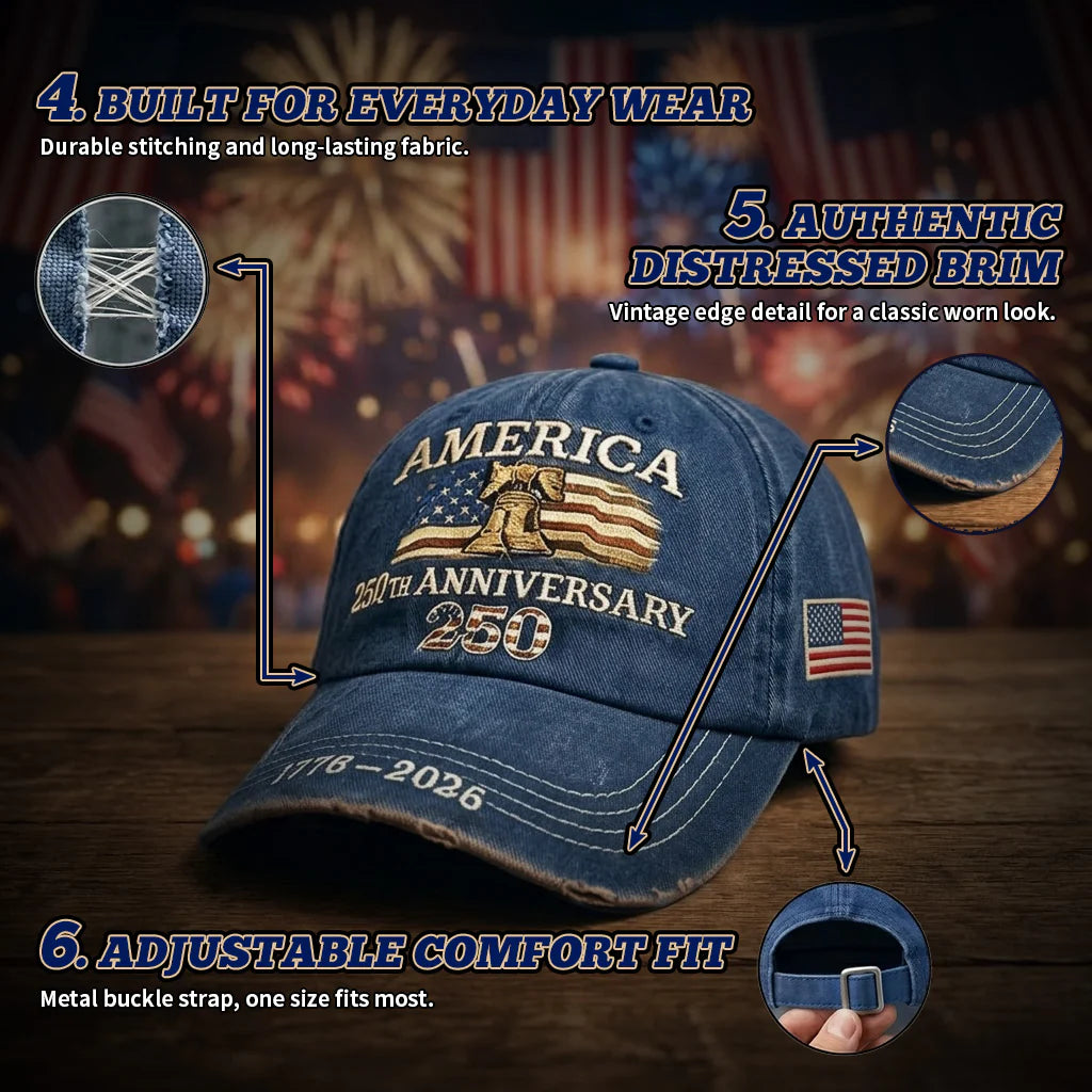 🔥 Final Flash Sale: 49% OFF - America 250th Anniversary Commemorative Cap (1776-2026)🔥
