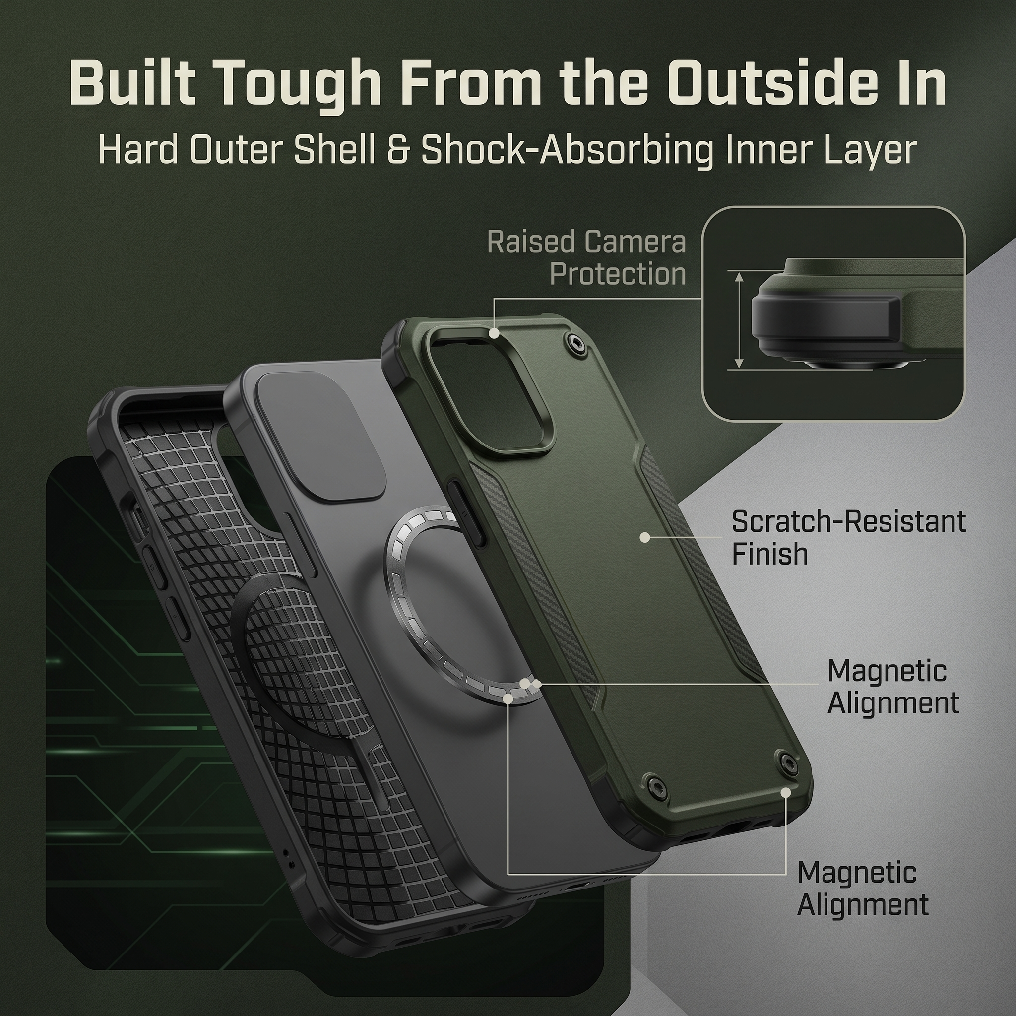 🔥50% OFF Last Day Sale Magnetic Phone Case – Rugged Protection for iPhone & Android