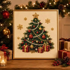 ✨Last Day 50% OFF✨Christmas Pearl Diamond Painting Kit with Frame