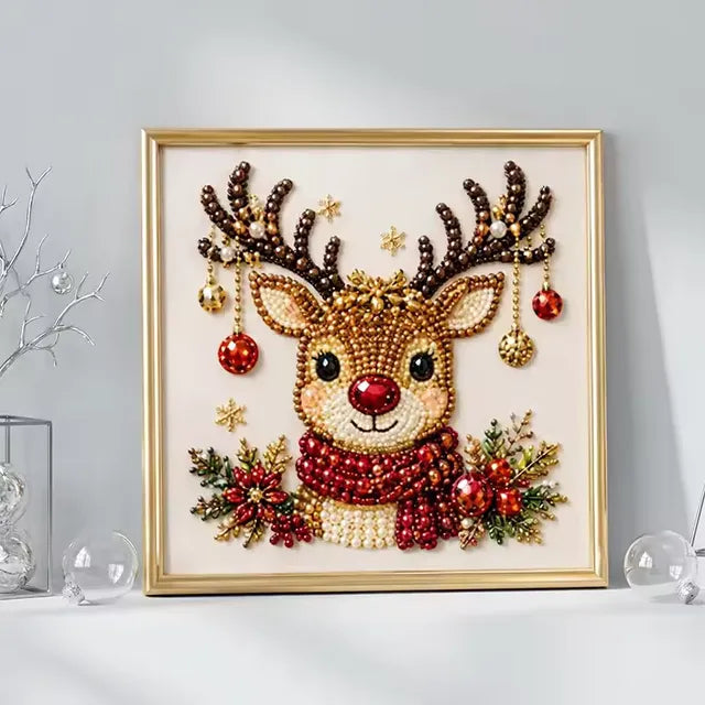 ✨Last Day 50% OFF✨Christmas Pearl Diamond Painting Kit with Frame