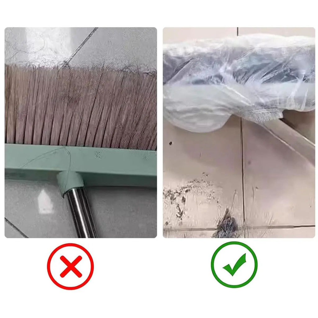 🔥50% OFF Last Day Sale No More Dirty Broom Cleanup – Disposable Broom Covers, Locks Pet Hair & Dust with Secure Elastic Fit