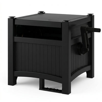 Modern Weather-Resistant Garden Hose Reel Hideaway