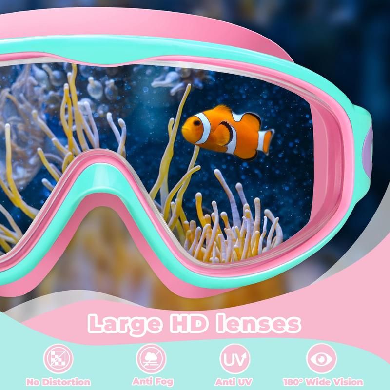 🔥50% OFF Last Day Sale Panoramic HD Kids Swim Goggles - Soft Silicone, Anti-Fog & Scratch-Proof (Ages 3-15)