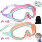 🔥50% OFF Last Day Sale Panoramic HD Kids Swim Goggles - Soft Silicone, Anti-Fog & Scratch-Proof (Ages 3-15)