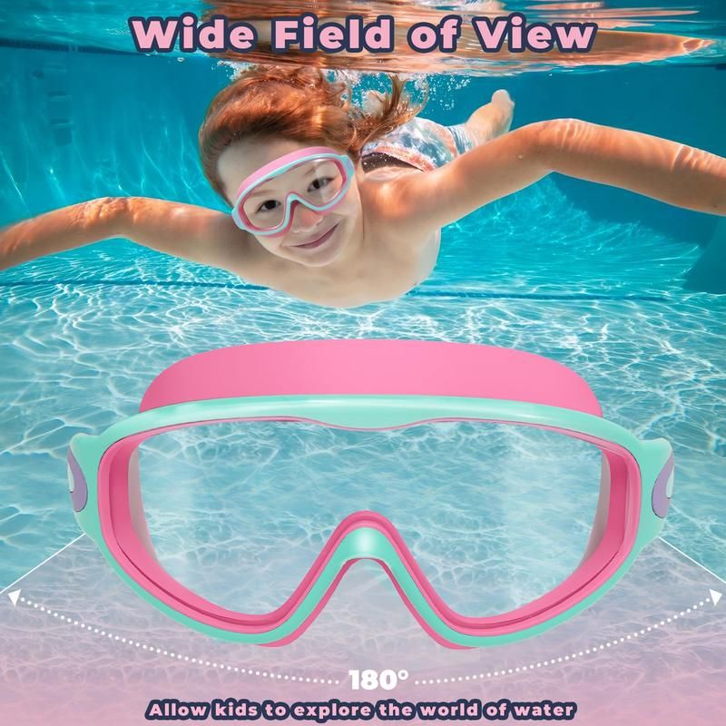 🔥50% OFF Last Day Sale Panoramic HD Kids Swim Goggles - Soft Silicone, Anti-Fog & Scratch-Proof (Ages 3-15)