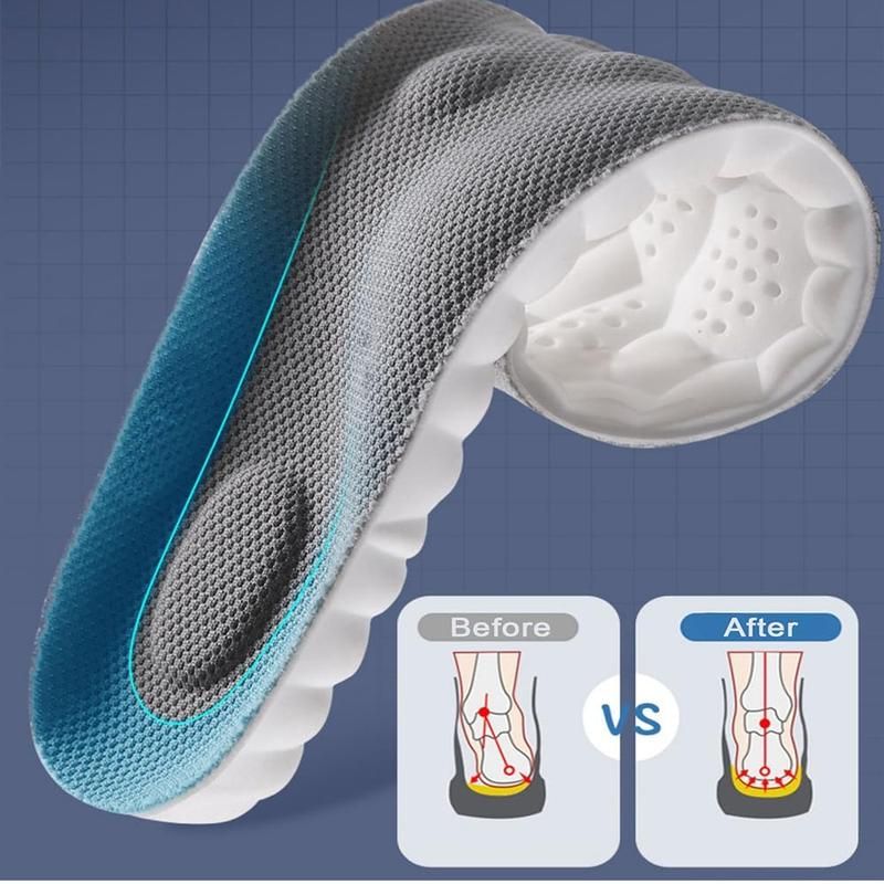 🔥50% OFF Last Day Sale 4D Shoe Cloud Insoles for Men Women, Soft Memory Foam Orthotic Shoe Inserts Sports Insoles