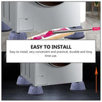 🔥50% OFF Last Day Sale Heavy-Duty Anti-Vibration Washing Machine Pads | Noise Reduction & Easy Cleaning Base (4-Pack)