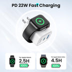 🔥50% OFF Last Day Sale 3-in-1 Ultra-Compact GaN Wall Charger | Built-in Apple Watch Pad & 22W Fast Charging