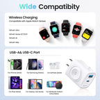 🔥50% OFF Last Day Sale 3-in-1 Ultra-Compact GaN Wall Charger | Built-in Apple Watch Pad & 22W Fast Charging
