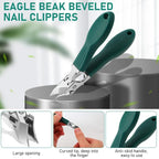 🔥50% OFF Last Day Sale Eagle Beak Beveled Nail Clippers – 25° Angled Blade & 16mm Large Opening for Thick & Ingrown Nails