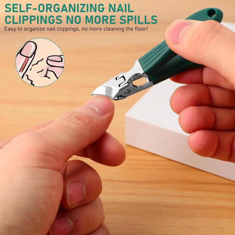 🔥50% OFF Last Day Sale Eagle Beak Beveled Nail Clippers – 25° Angled Blade & 16mm Large Opening for Thick & Ingrown Nails