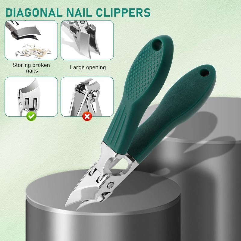 🔥50% OFF Last Day Sale Eagle Beak Beveled Nail Clippers – 25° Angled Blade & 16mm Large Opening for Thick & Ingrown Nails