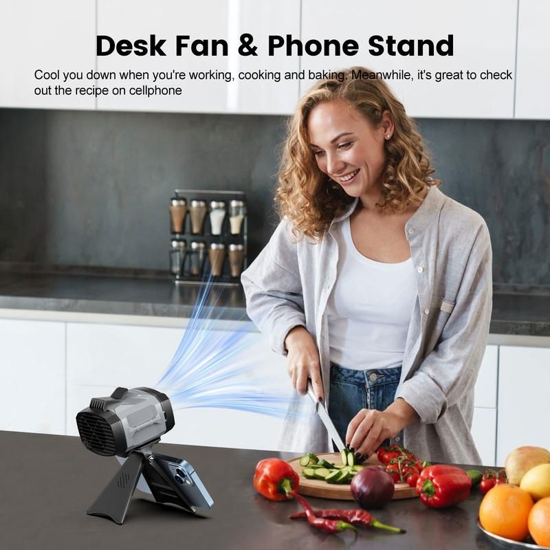🔥50% OFF Last Day Sale Portable Waist Cooling Fan – Hands-Free Clip-On Fan with 4-Speed Wind & LED Flashlight