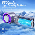 🔥50% OFF Last Day Sale Ice Cooling Mini Fan – 199-Speed Adjustable Handheld Fan with 5500mAh Long-Lasting Battery