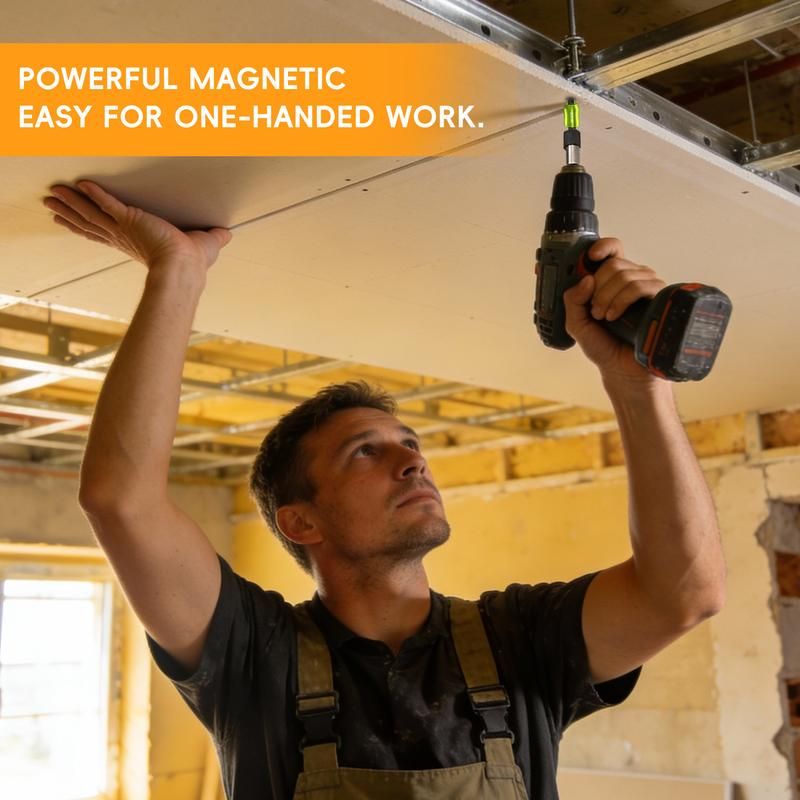 🔥50% OFF Last Day Sale Magnetic Screwdriver Bit Holder – Strong Magnetic Grip, One-Handed Work & Fits 1/4" Bits for DIY Repairs