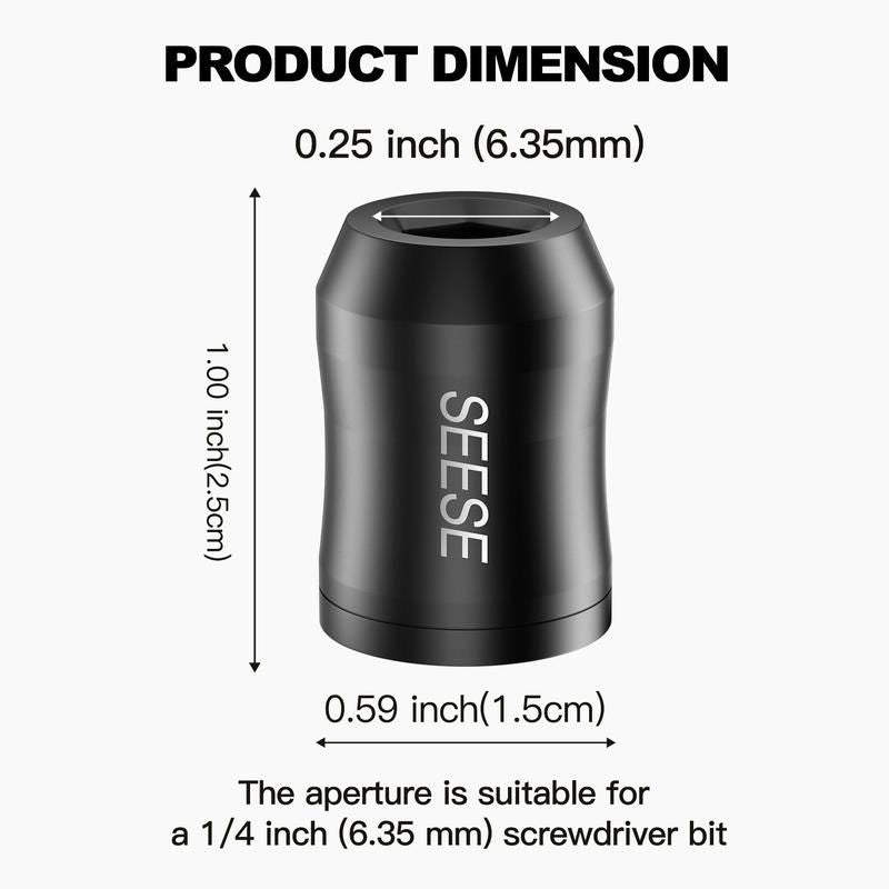 🔥50% OFF Last Day Sale Magnetic Screwdriver Bit Holder – Strong Magnetic Grip, One-Handed Work & Fits 1/4" Bits for DIY Repairs