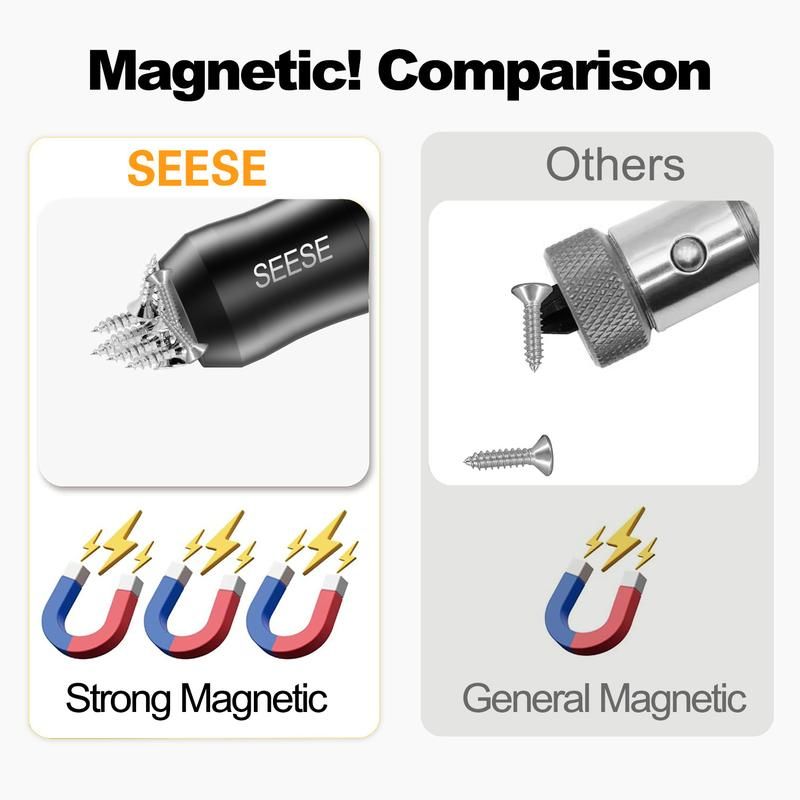 🔥50% OFF Last Day Sale Magnetic Screwdriver Bit Holder – Strong Magnetic Grip, One-Handed Work & Fits 1/4" Bits for DIY Repairs