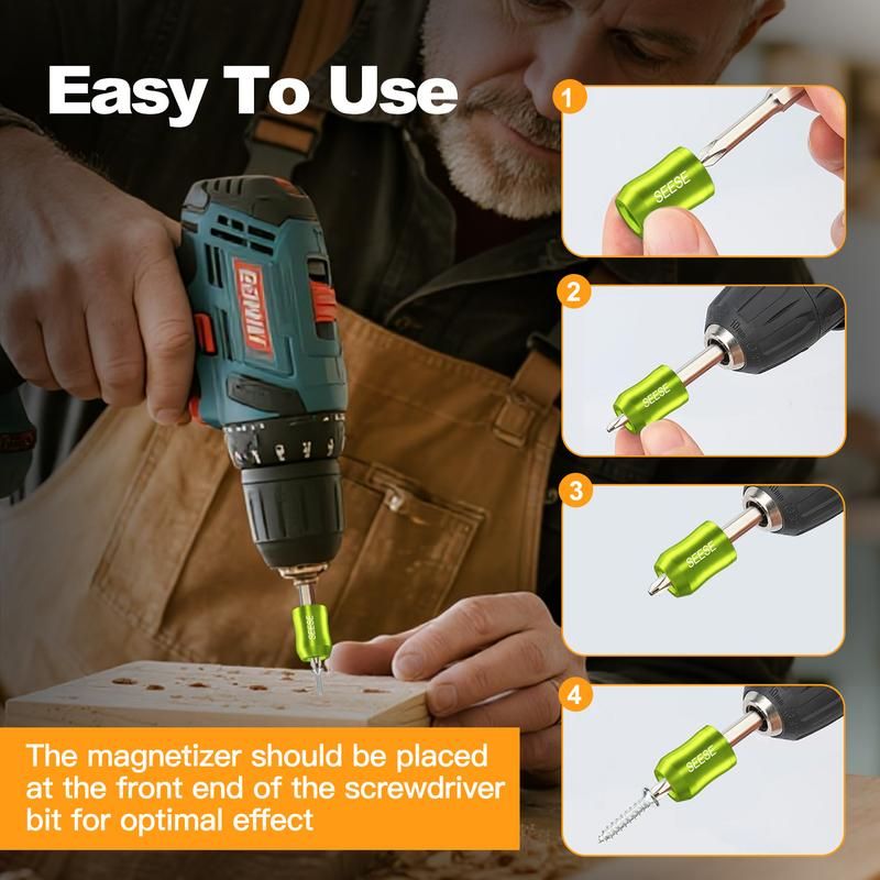 🔥50% OFF Last Day Sale Magnetic Screwdriver Bit Holder – Strong Magnetic Grip, One-Handed Work & Fits 1/4" Bits for DIY Repairs