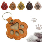 🔥50% OFF Last Day Sale Refillable Pet Hair Keychain – Premium Leather Keepsake, Portable Memorial Gift for Dog & Cat Lovers