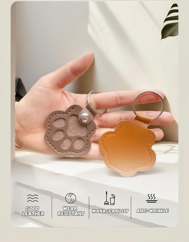🔥50% OFF Last Day Sale Refillable Pet Hair Keychain – Premium Leather Keepsake, Portable Memorial Gift for Dog & Cat Lovers