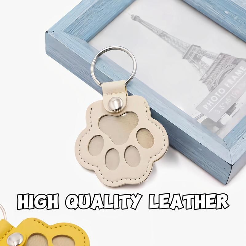 🔥50% OFF Last Day Sale Refillable Pet Hair Keychain – Premium Leather Keepsake, Portable Memorial Gift for Dog & Cat Lovers