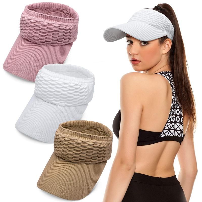 🔥50% OFF Last Day Sale Women’s Ponytail-Friendly UPF 50+ Sun Visor – Wide-Brim, Breathable & Foldable Sun Protection
