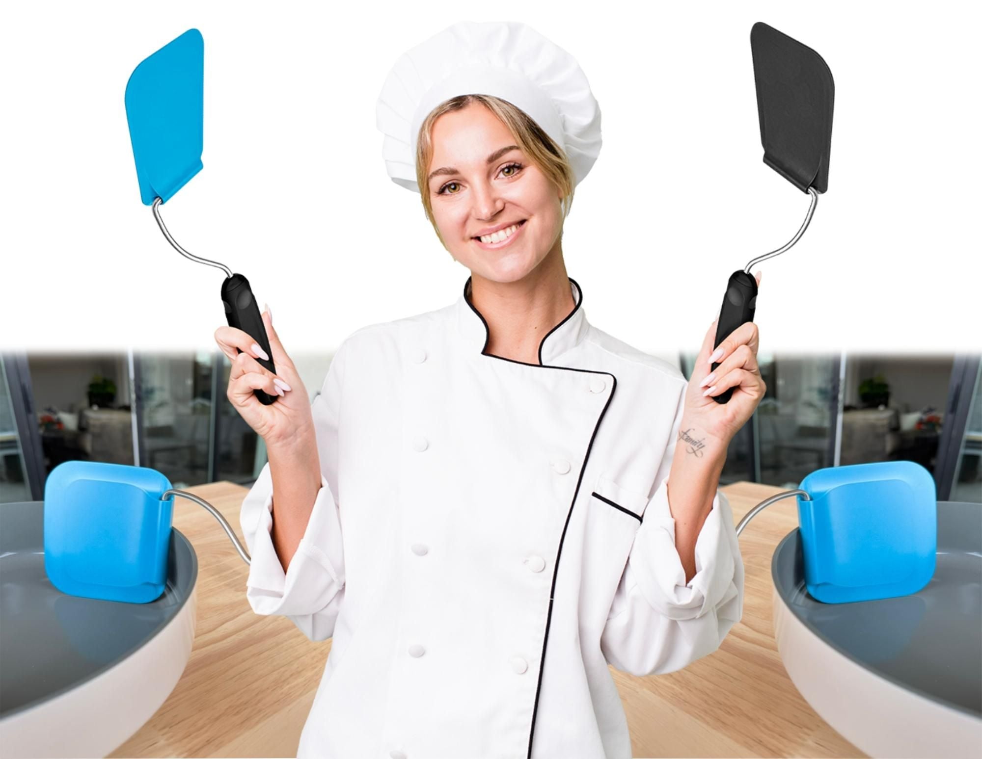 🔥50% OFF Last Day Sale 7-Position Adaptive Spatula with 2 Interchangeable Blades – Effortless Flipping, Scraping & Serving