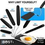 🔥50% OFF Last Day Sale 7-Position Adaptive Spatula with 2 Interchangeable Blades – Effortless Flipping, Scraping & Serving
