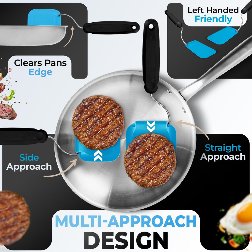 🔥50% OFF Last Day Sale 7-Position Adaptive Spatula with 2 Interchangeable Blades – Effortless Flipping, Scraping & Serving